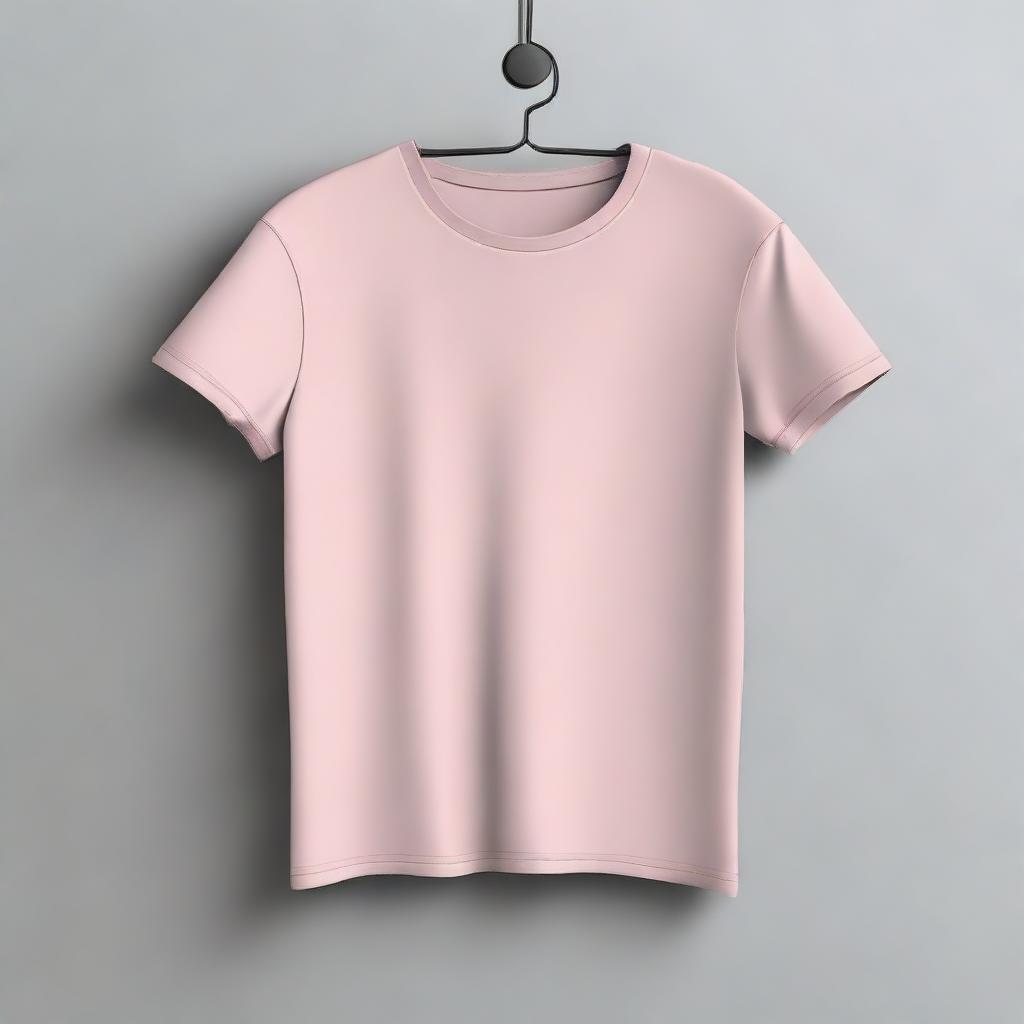 Generate an image of a plain, simple T-shirt with no specific design or pattern.