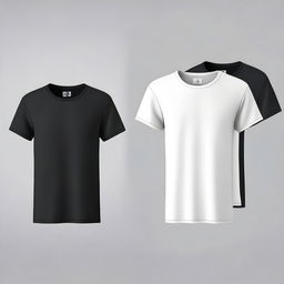 Generate an image of a plain, simple T-shirt with no specific design or pattern.