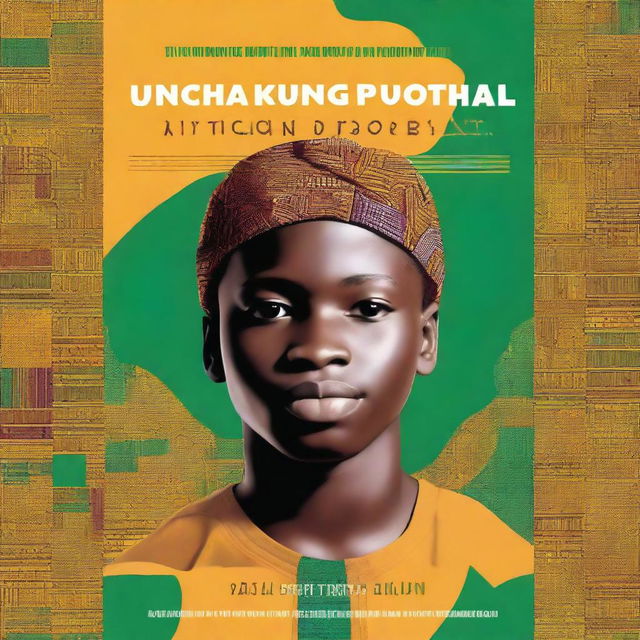 Create an image of a book cover titled "UNCHAINING POTENTIAL: AFRICAN YOUTH PATH TO PROSPERITY"