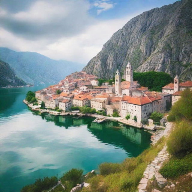 Create an image showcasing 10 things to do in Kotor, Montenegro