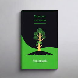 Design a book cover about Sustainable development in Saudi Arabia