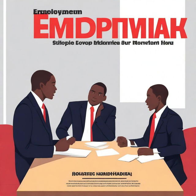 Design a book cover titled 'Employment Interview' by Dr