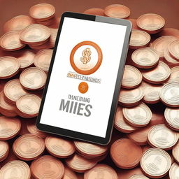 Create an image for an ebook cover titled 'Mastering Penny Stocks: turn pennies into millions'