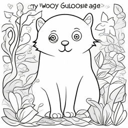 Create a children's coloring book page filled with a variety of fun and engaging images to color