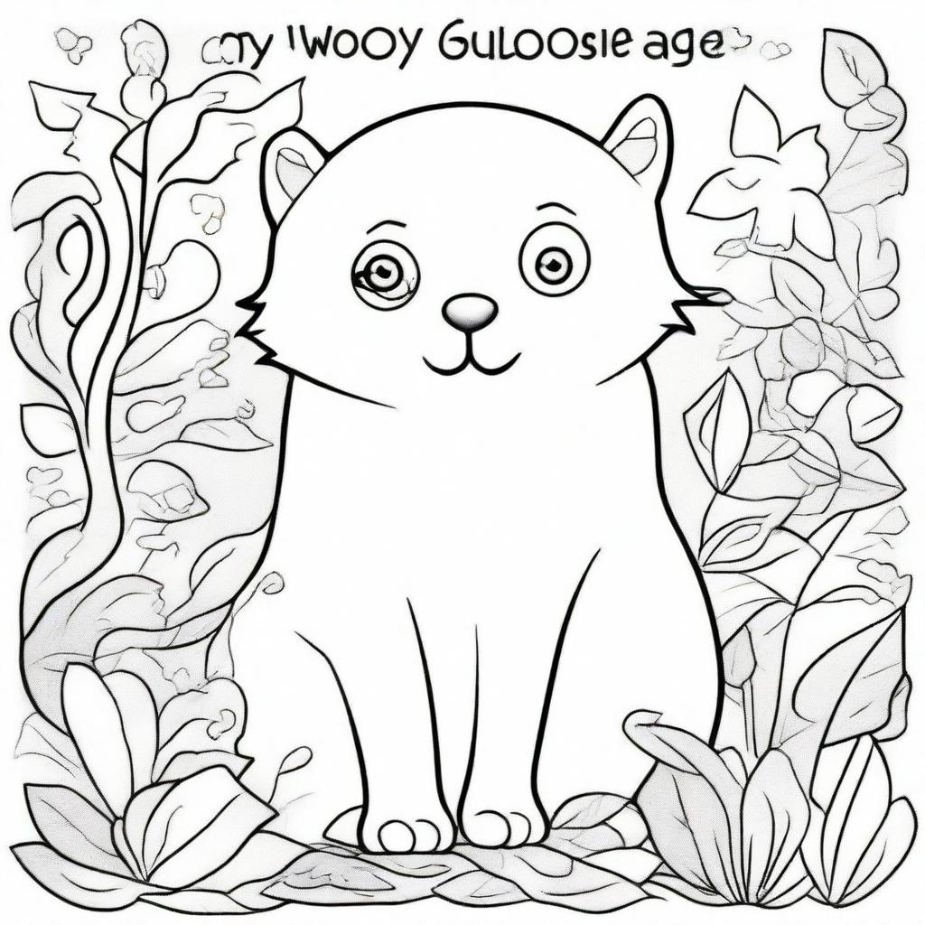 Create a children's coloring book page filled with a variety of fun and engaging images to color