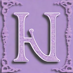 Generate an image of decorative uppercase letters from A to Z in a lavender color