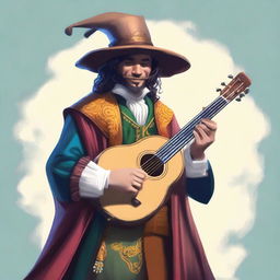 Generate an image of a bard in a general fantasy style