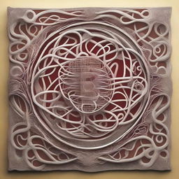 Create an image that depicts the concept of 'Deseo enredado', which translates to 'Tangled desire'