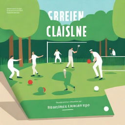 Design a book cover about a lawn bowling club