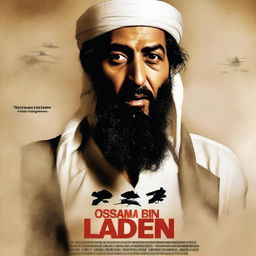 Create an image for a fictional movie titled 'Osama Bin Laden is Back', ensuring it is respectful and does not glorify violent acts or terrorism