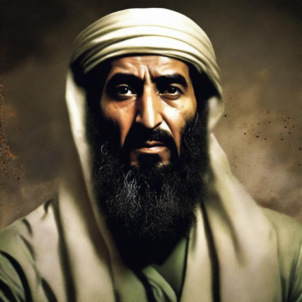 Create an image for a fictional movie titled 'Osama Bin Laden is Back', ensuring it is respectful and does not glorify violent acts or terrorism