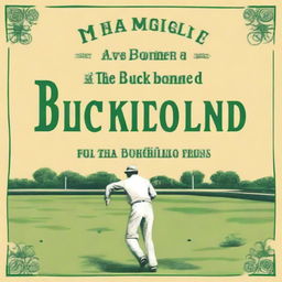 Design a book cover titled 'The Buckling Boards of Bloomfield'