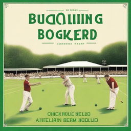 Design a book cover titled 'The Buckling Boards of Bloomfield'