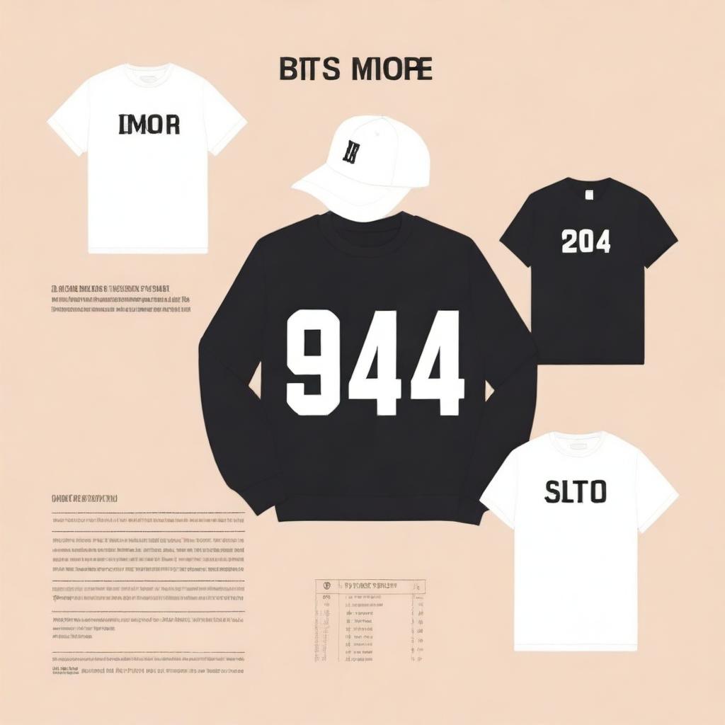 Create a graphic design for a t-shirt, inspired by the album 'So 4 More' by the Korean K-pop band BTS