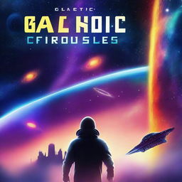 Design a book cover for a sci-fi novel named 'Galactic Chronicles: Tales from Distant Stars'