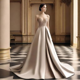 Create an image that captures the essence of allure and sophistication, without crossing into explicit territory