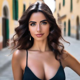 A beautiful, flawless, and very sexy young Italian woman.