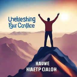 Create a book cover for a self-help book titled 'Unleashing Your Self Confidence'