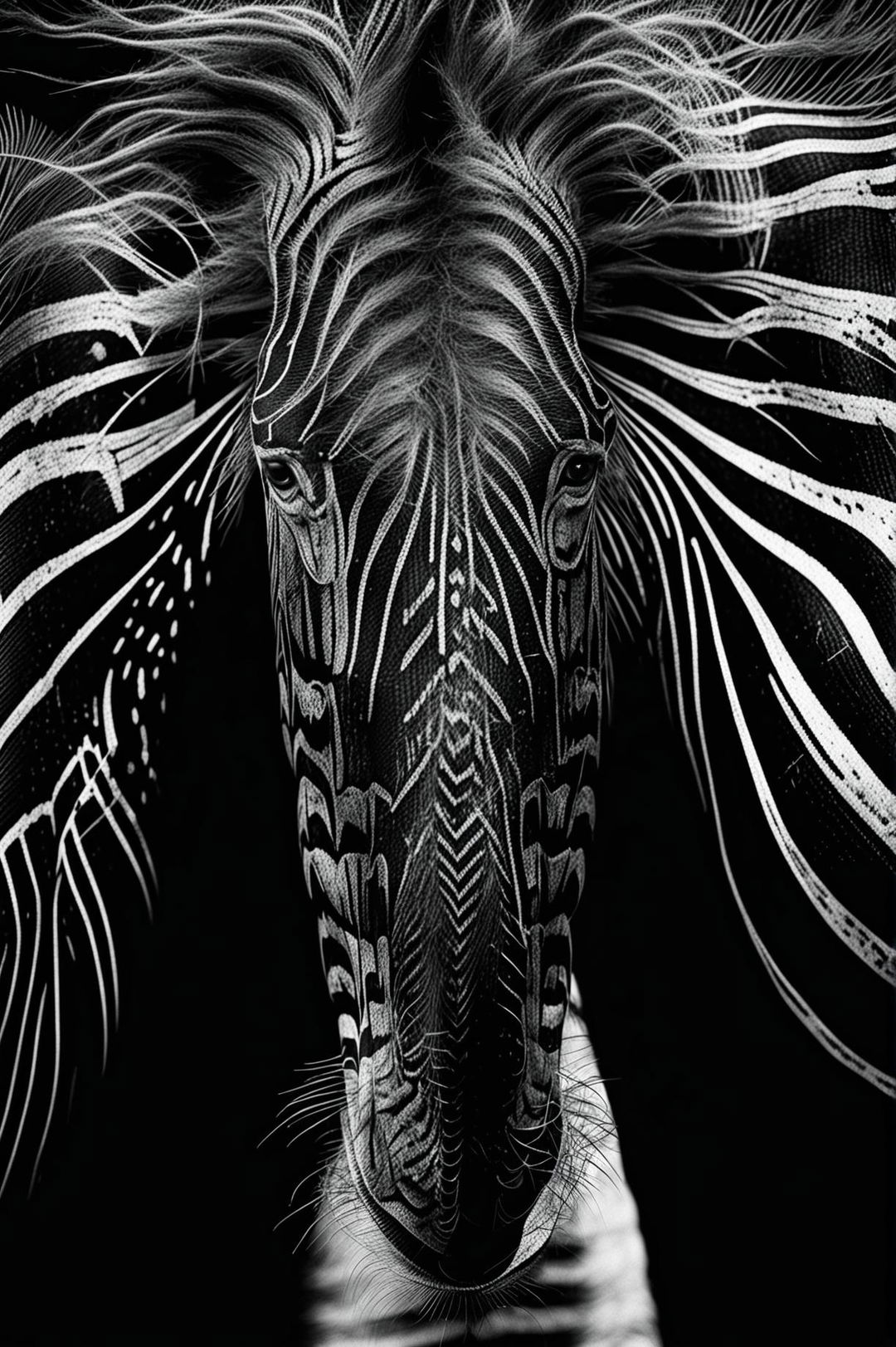 Create a high-resolution image featuring a zebra print pattern with distinctive black and white stripes.