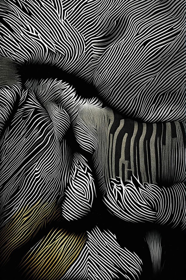 Generate an image of a textured zebra print, with organic, irregular stripes that convey a realistic, tactile feel.