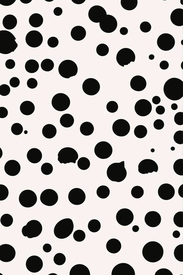 An image of a simple, minimalist cheetah pattern, with a limited color palette and irregular, scattered spots