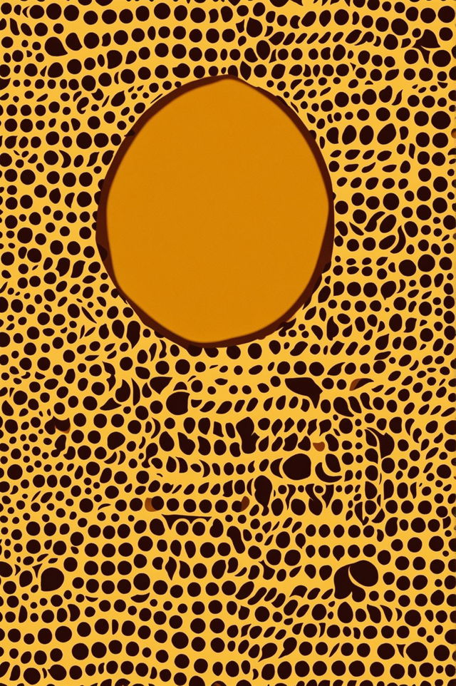 An image representing a cheetah pattern print, with small, round, black spots on a tan or golden-yellow background, giving the impression of a fabric pattern