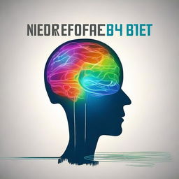 Create an image for a book cover titled 'Neurofeedback and CBT'