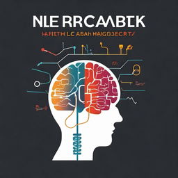 Create an image for a book cover titled 'Neurofeedback and CBT'