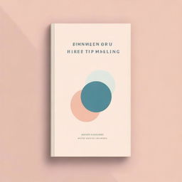 Create a generic book cover with a minimalistic design