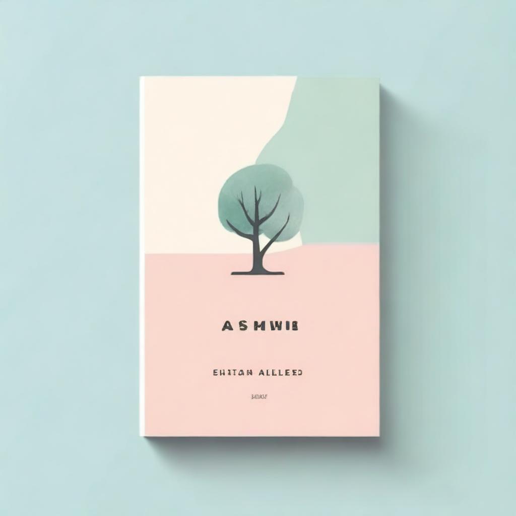 Create a generic book cover with a minimalistic design