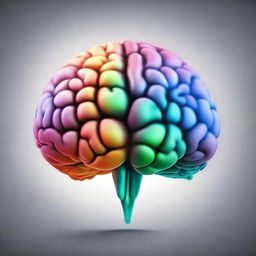Create an image for a book cover featuring a brain