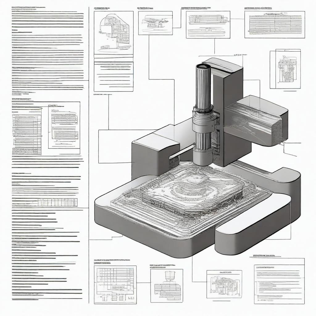 Generate an image that represents a comprehensive report about Computer Numerical Control (CNC)