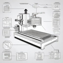 Generate an image that represents a comprehensive report about Computer Numerical Control (CNC)