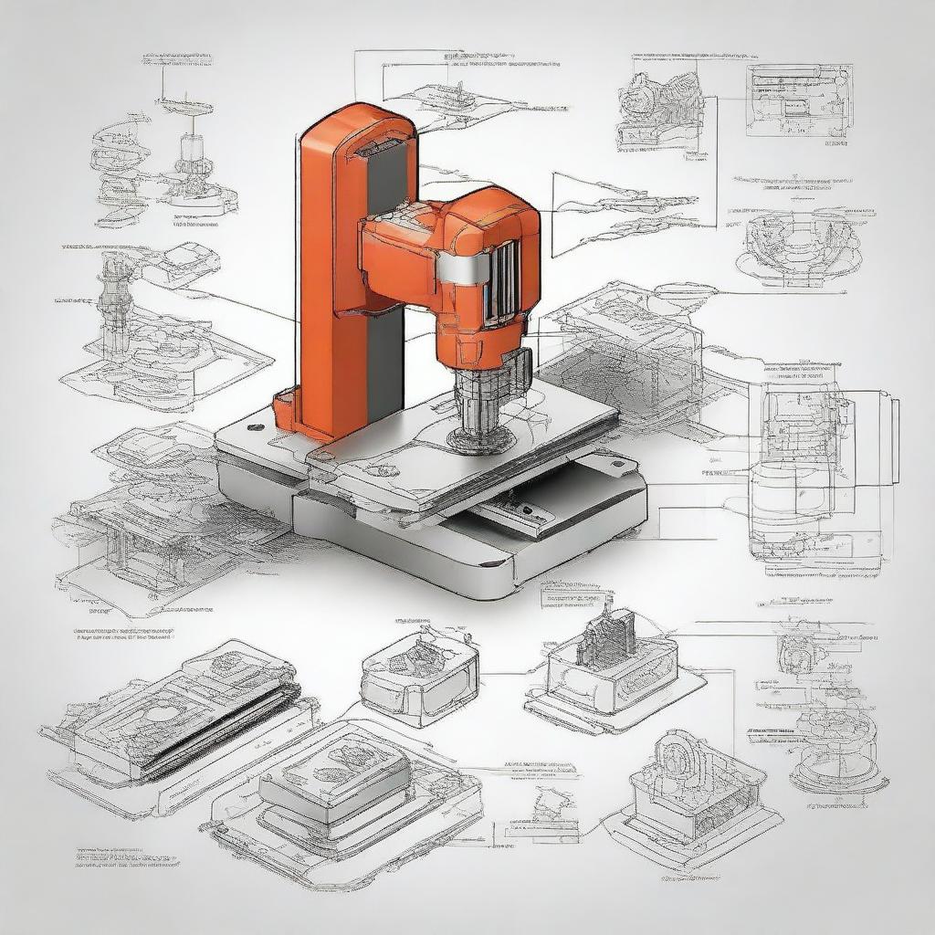 Generate an image that represents a comprehensive report about Computer Numerical Control (CNC)