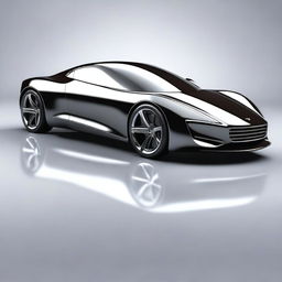 Generate an image of a sleek, modern car with a glossy finish