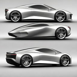 Generate an image of a sleek, modern car with a glossy finish