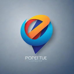 Create an innovative logo with striking colors and an abstract design that effectively represents a modern brand.