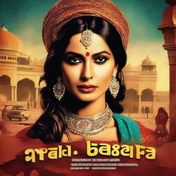 Generate a cinematic poster for a movie about the best Rajasthani lady gangster