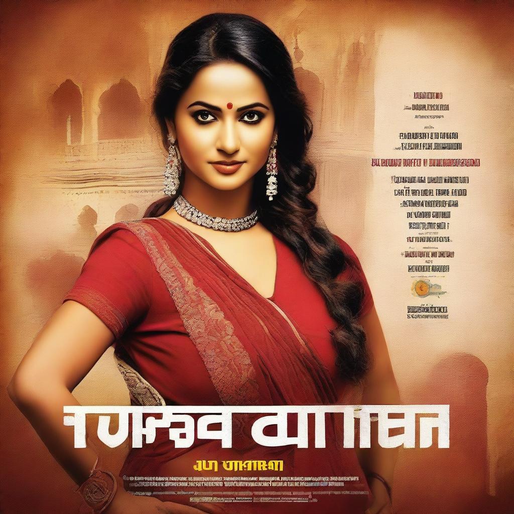 Generate a cinematic poster for a movie about the best Rajasthani lady gangster