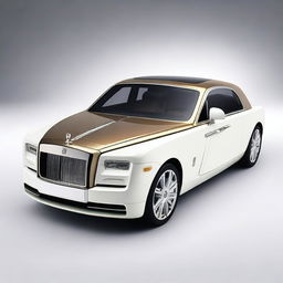 Generate an image of a future, non-existent Rolls Royce model that is more luxurious than any existing model.