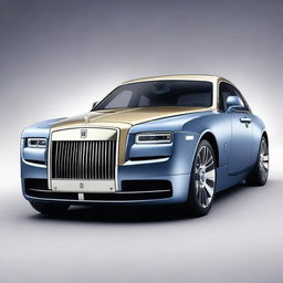 Generate an image of a future, non-existent Rolls Royce model that is more luxurious than any existing model.