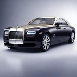 Generate an image of a future, non-existent Rolls Royce model that redefines luxury.