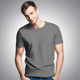 Create a design for a simple, stylish, and casual T-shirt. The design should be trendy and suitable for everyday wear.