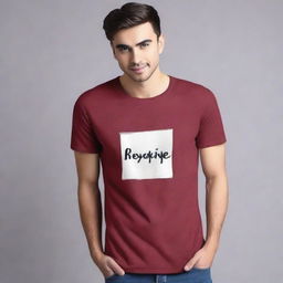 Create a design for a simple, stylish, and casual T-shirt. The design should be trendy and suitable for everyday wear.