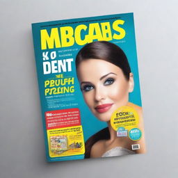 Create an image of a modern, eye-catching magazine cover