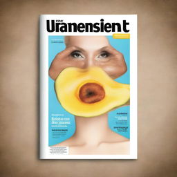 Create an image of a modern, eye-catching magazine cover