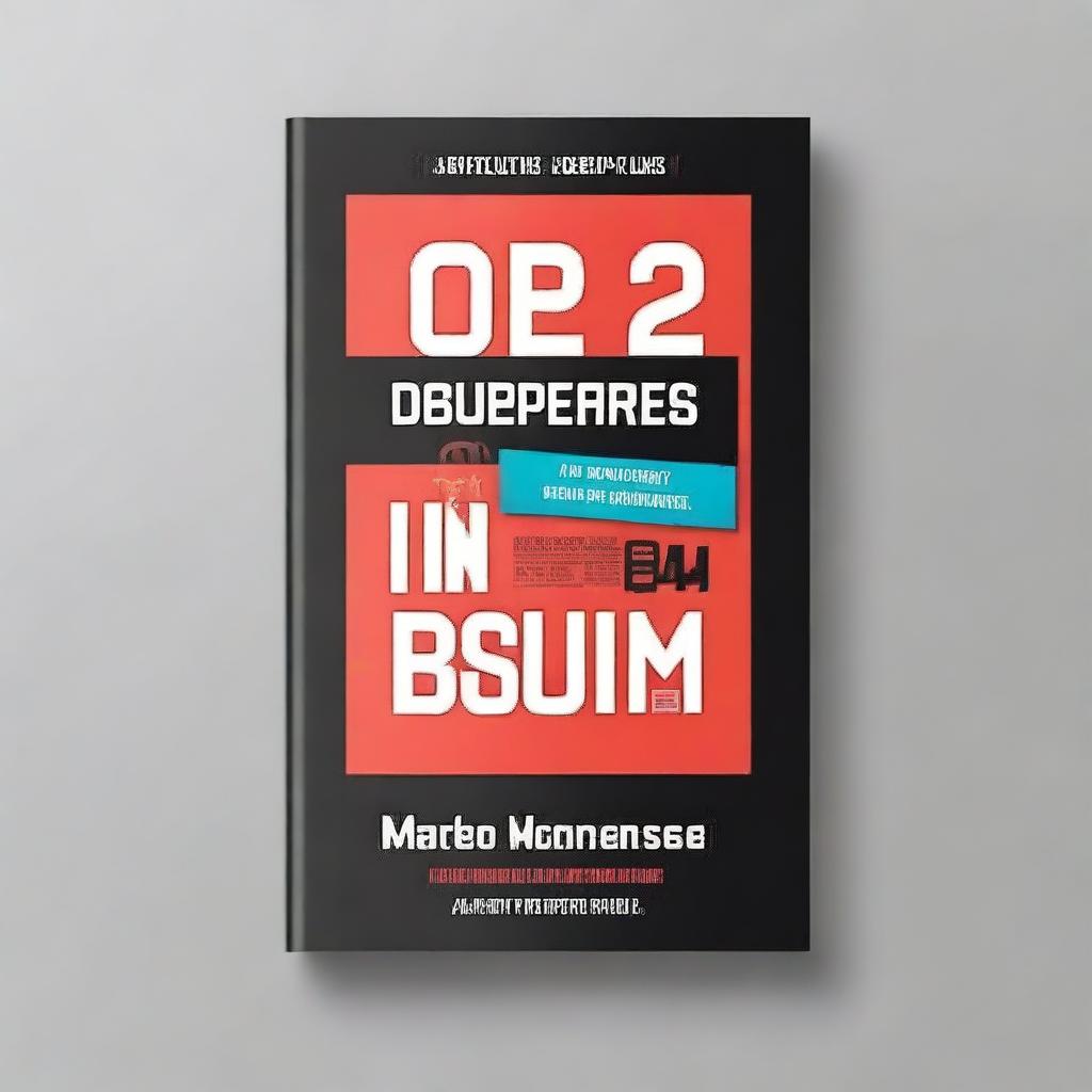 Create a book cover for a book titled 'Top 20 Disruptors in Business'