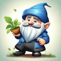 A good-hearted gnome with blue eyes and black hair who has a special knack for herbs.