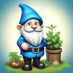 A good-hearted gnome with blue eyes and black hair who has a special knack for herbs.