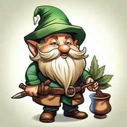 A good-natured gnome character from Dungeons and Dragons who is known for his affinity for marijuana